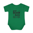 Customizable Infant Baby Rib Bodysuit Rabbit Skins 4400 Unisex