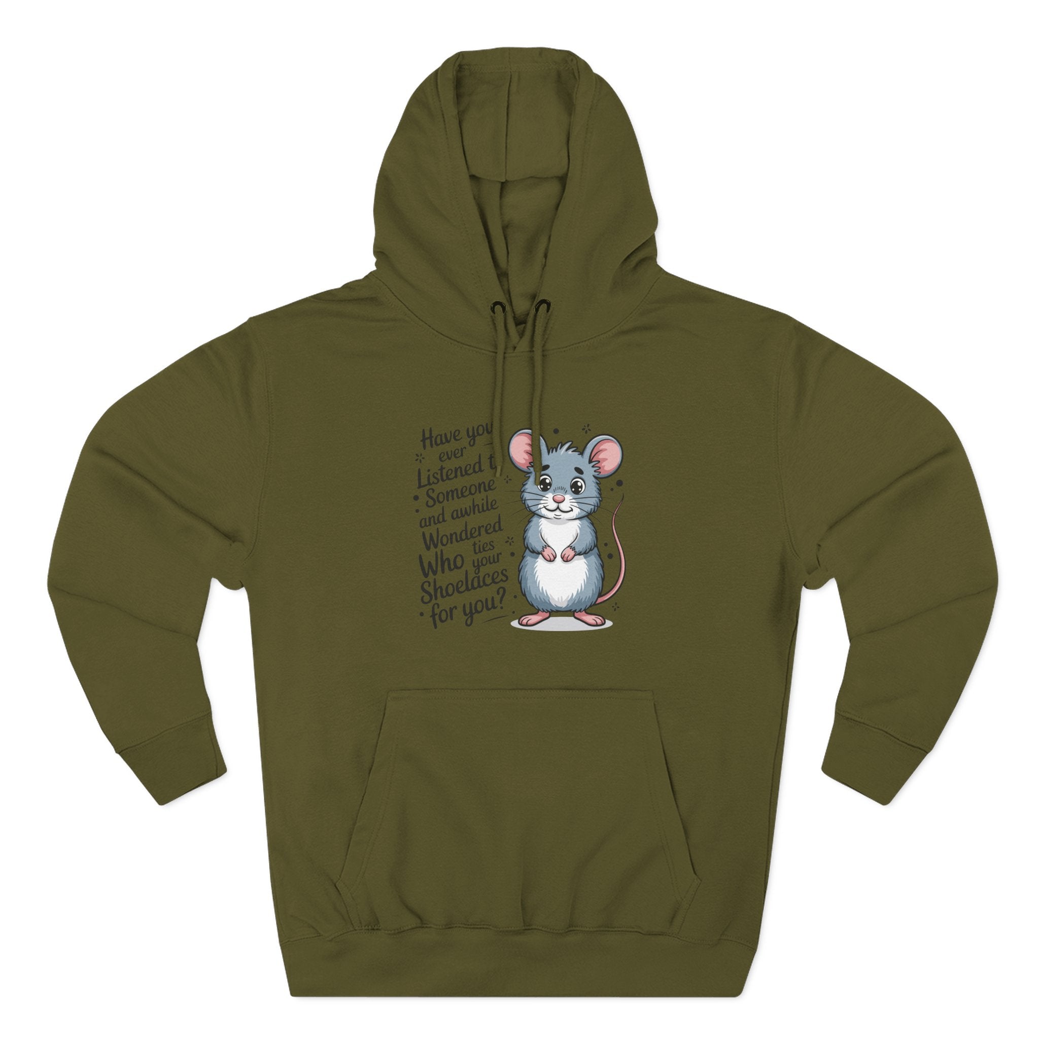 Lane Seven LS14001 Fleece Hoodie | Mouse Graphic Print