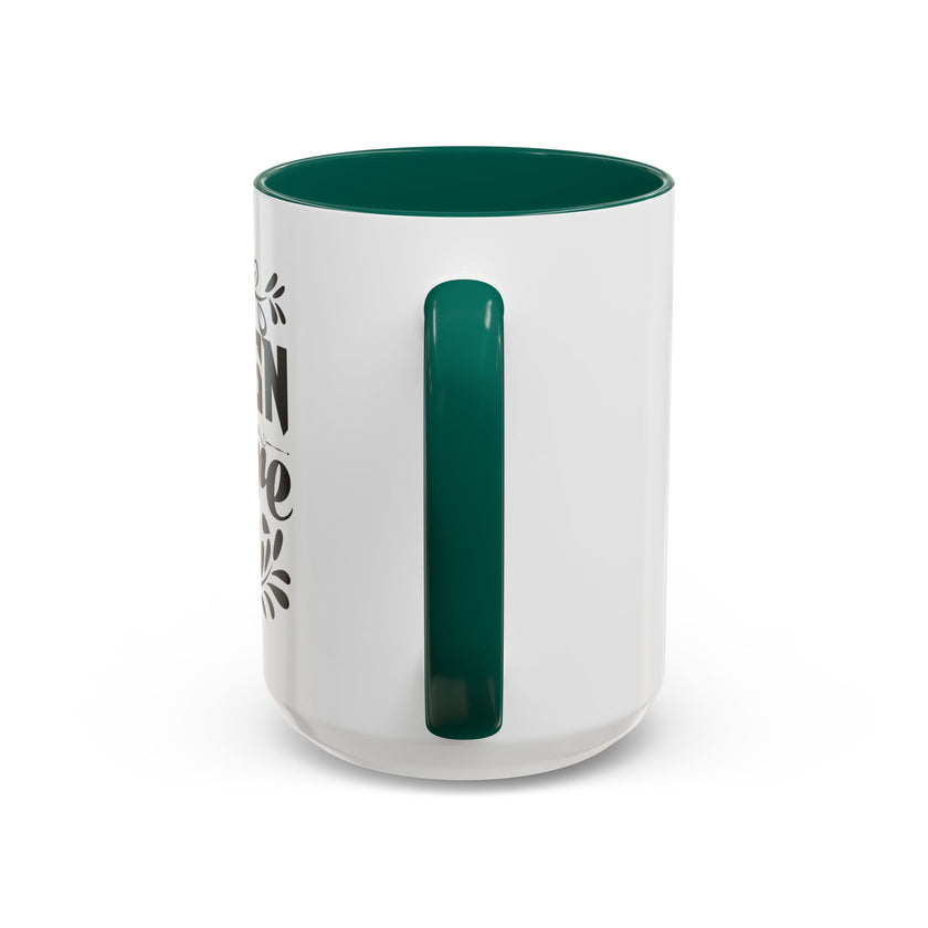 Customizable Glossy Ceramic Accent Mug 11oz and 15oz