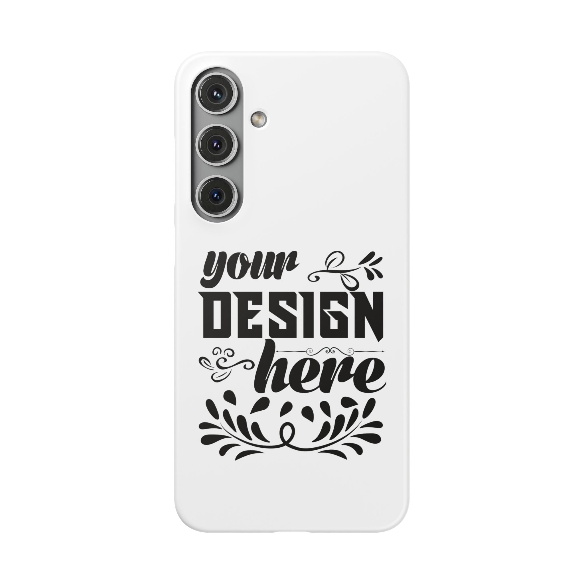 Customizable Snap Phone Case Slim Lightweight Polycarbonate Gloss Or Matte