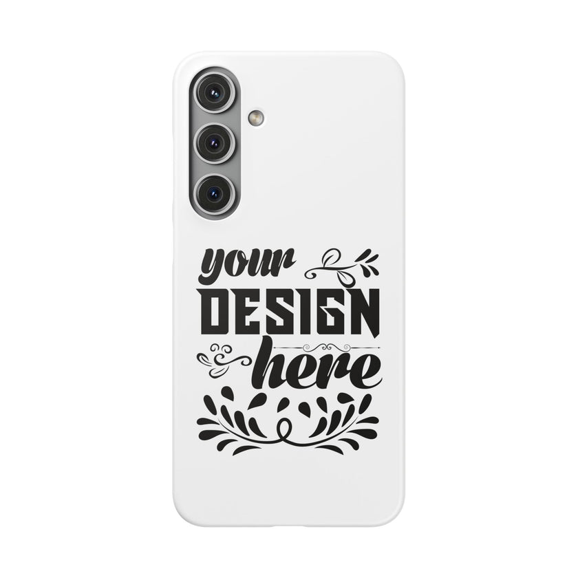 Customizable Snap Phone Case Slim Lightweight Polycarbonate Gloss Or Matte