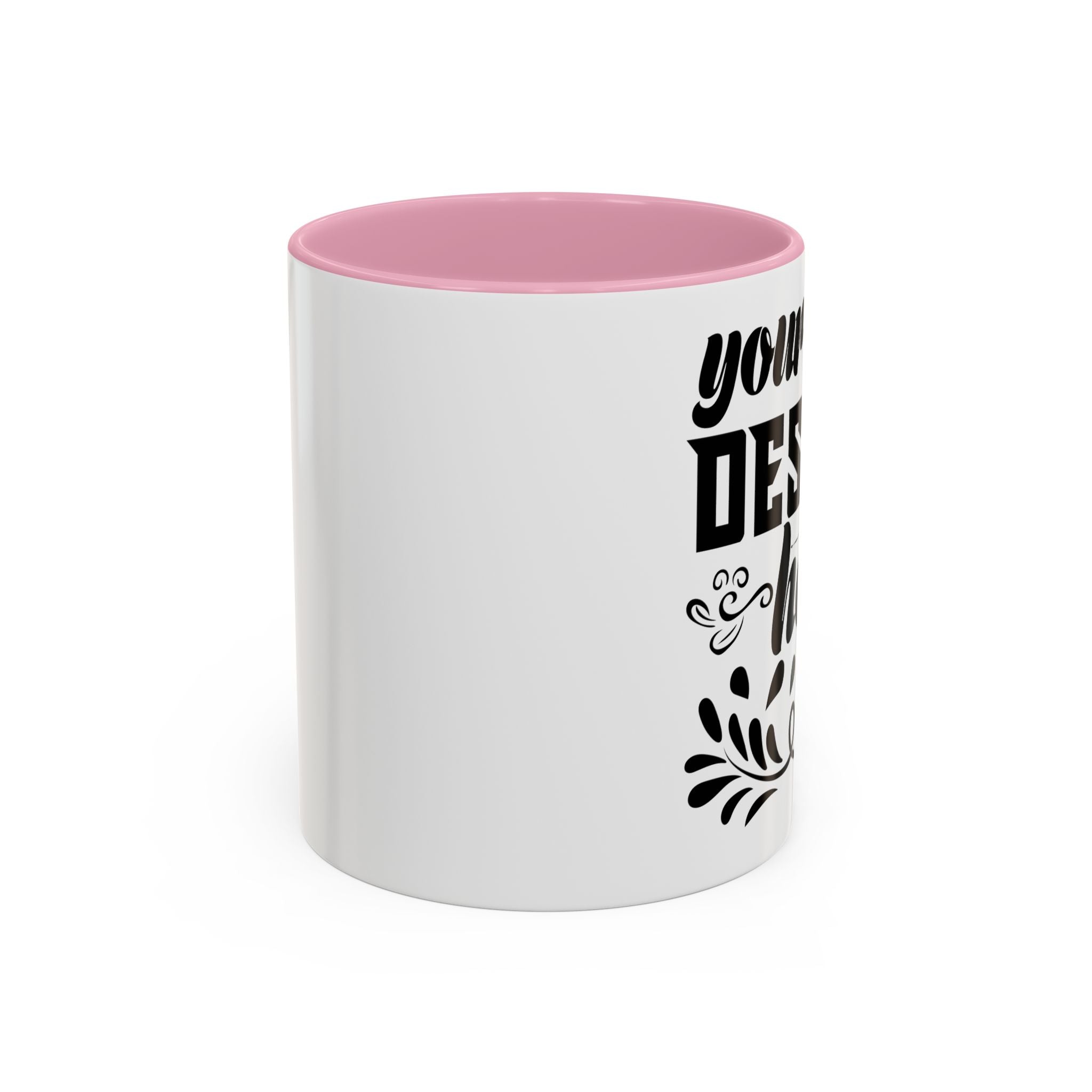 Customizable Glossy Ceramic Accent Mug 11oz and 15oz
