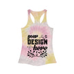 Customizable Colortone 3400 Tie Dye Racerback Tank Top