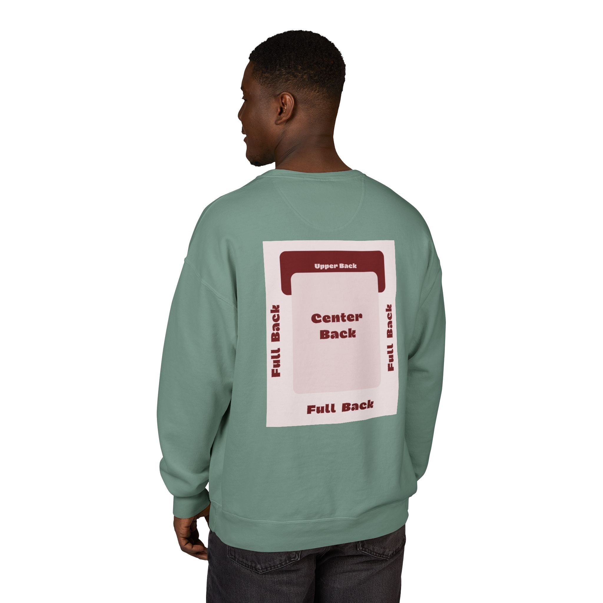 Customizable Hanes GDH400 Unisex Garment Dyed Crewneck Sweatshirt