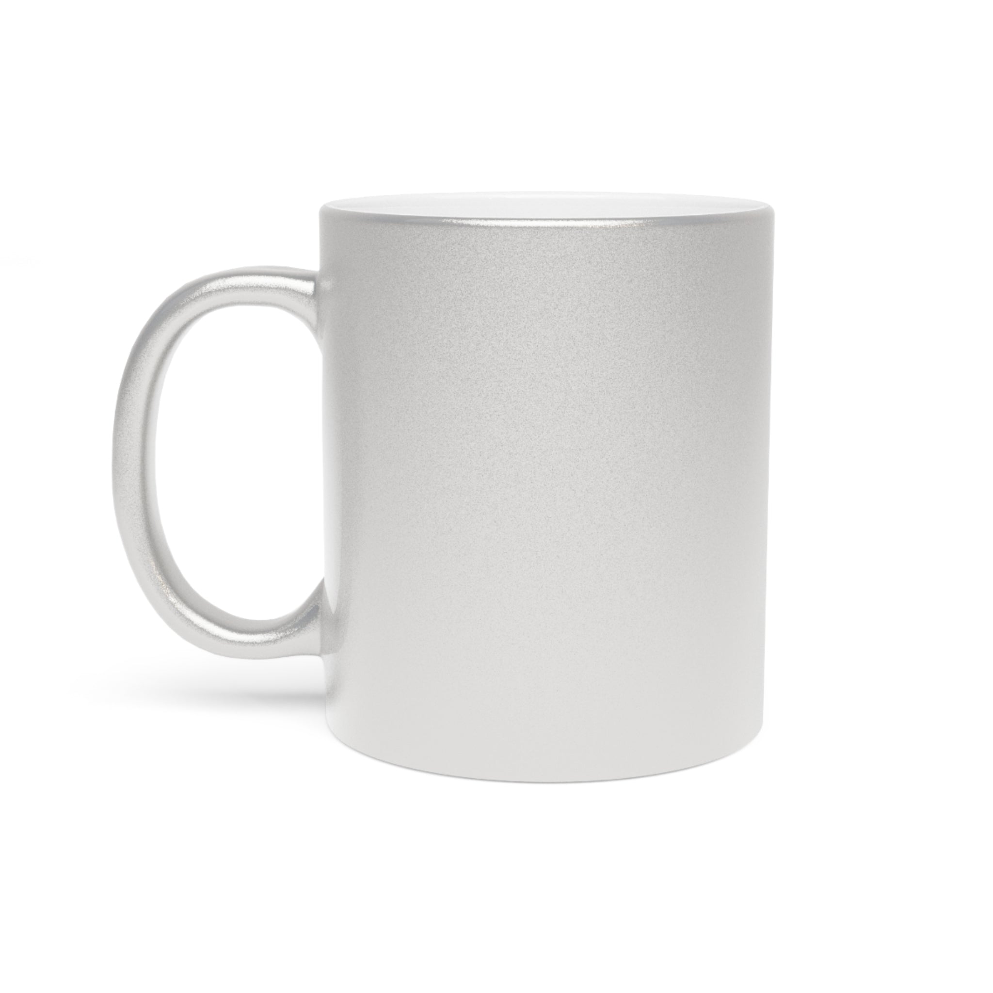 Customizable Metallic Ceramic Mug 11oz Gold or Silver Coated Finish
