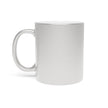 Customizable Metallic Ceramic Mug 11oz Gold or Silver Coated Finish
