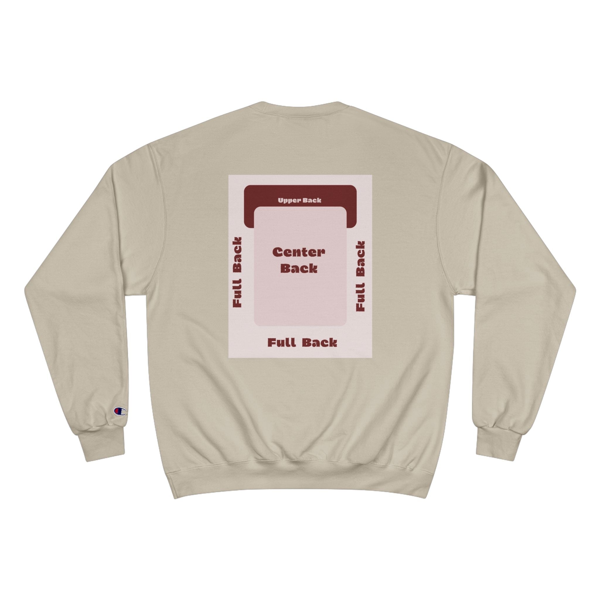 Customizable Champion S600 Crewneck Sweatshirt DTG Print