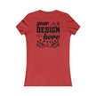 Customizable Bella+Canvas 6004 Womens Favorite Tee Slim Fit