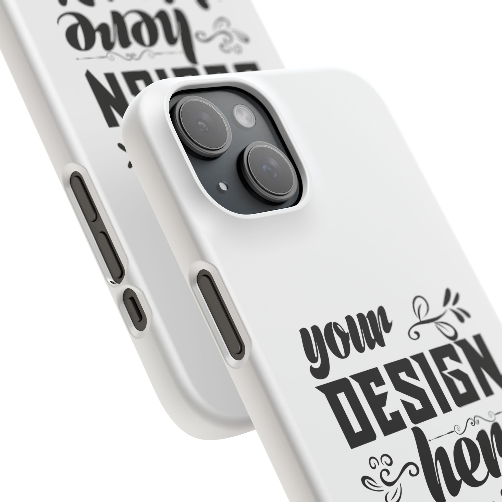 Customizable Snap Phone Case Slim Lightweight Polycarbonate Gloss Or Matte