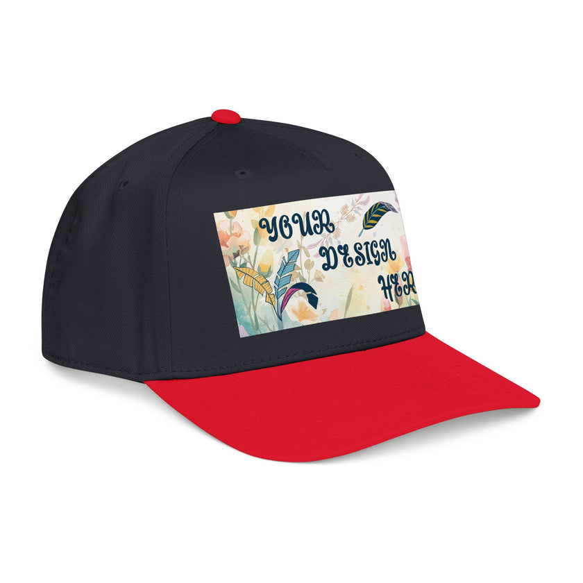 Customizable OTTO 31-069 Mid Profile 5 Panel Baseball Cap