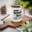 Customizable Glossy Ceramic Accent Mug 11oz and 15oz