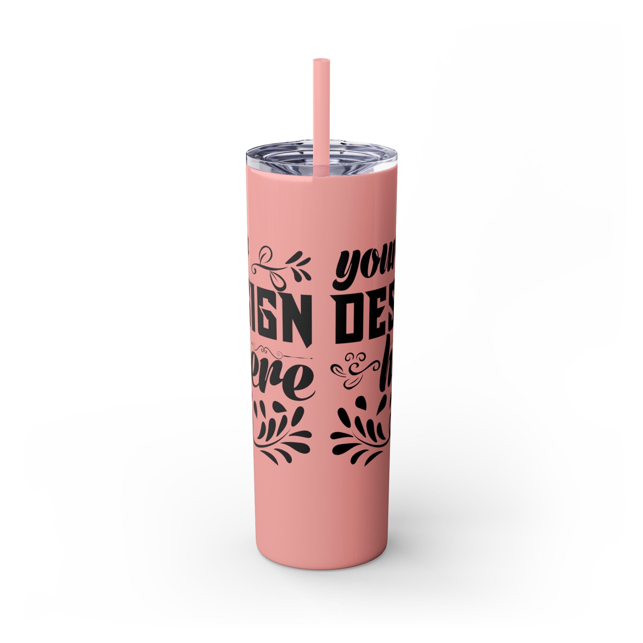 Customizable Maars 20oz Skinny Tumbler with Straw Stainless Steel