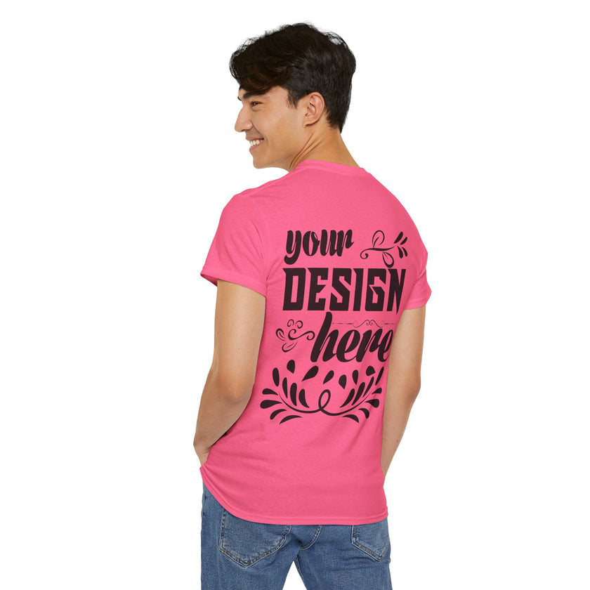 Customizable Gildan 5000 Unisex Heavy Cotton T-Shirt Classic Fit