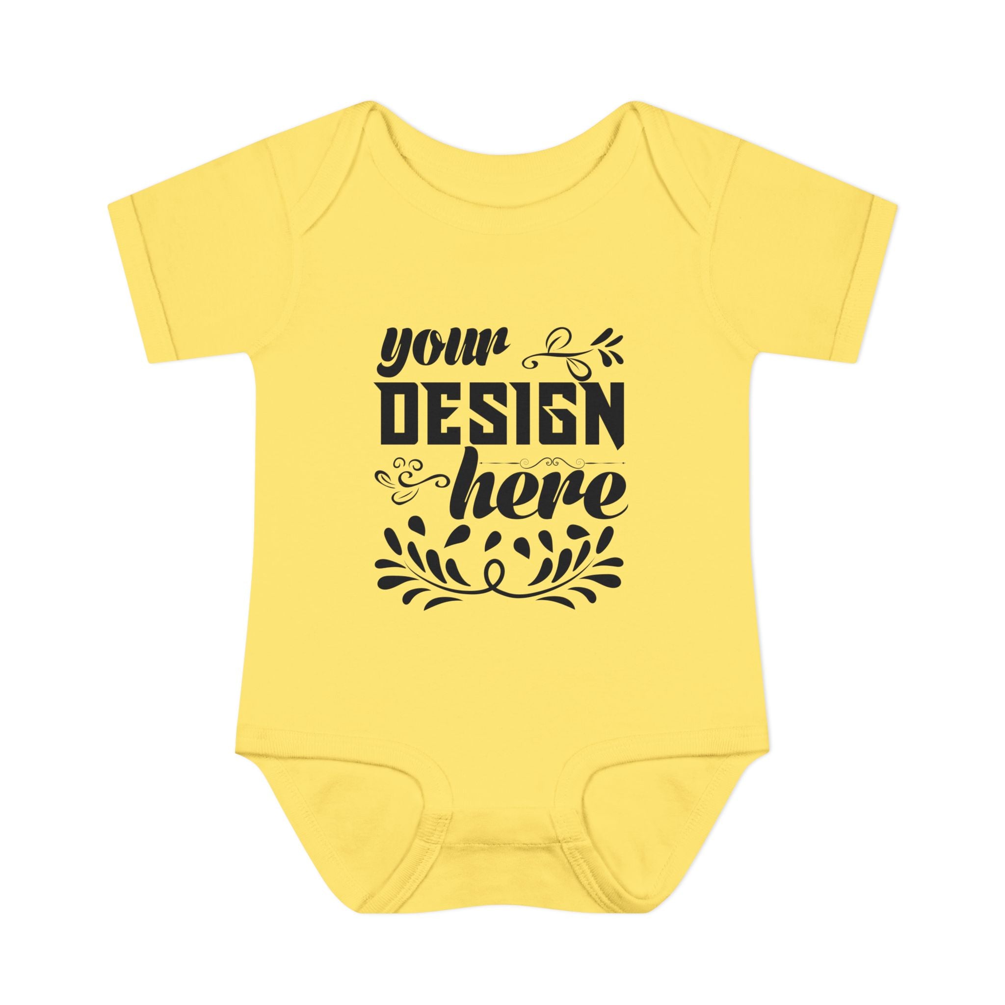 Customizable Infant Baby Rib Bodysuit Rabbit Skins 4400 Unisex