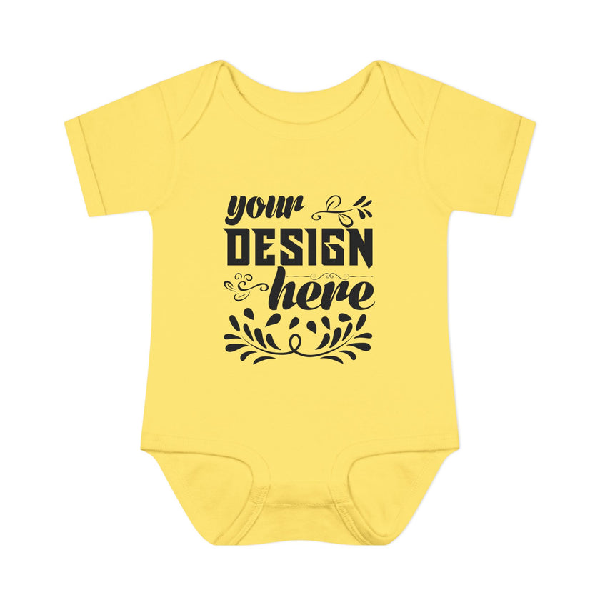 Customizable Infant Baby Rib Bodysuit Rabbit Skins 4400 Unisex