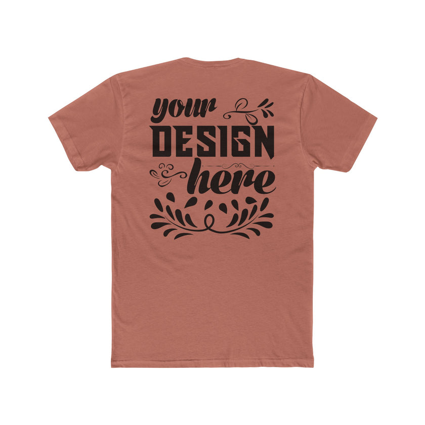 Customizable Next Level 3600 Unisex Cotton Crew Neck Short Sleeve Tee