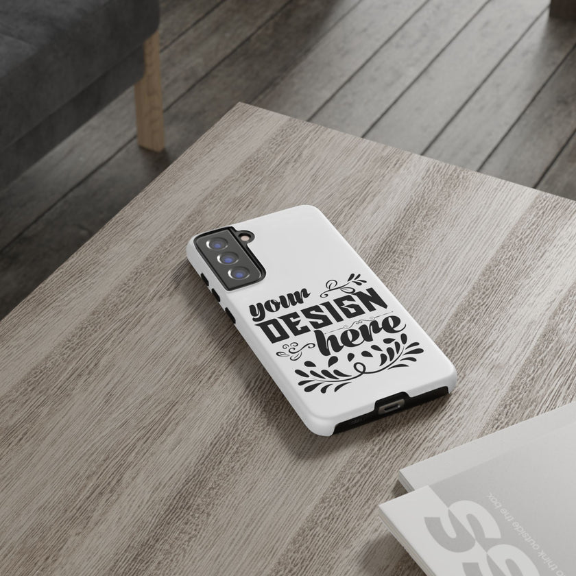 Customizable Tough Dual Layer Phone Case Polycarbonate TPU Liner Protective