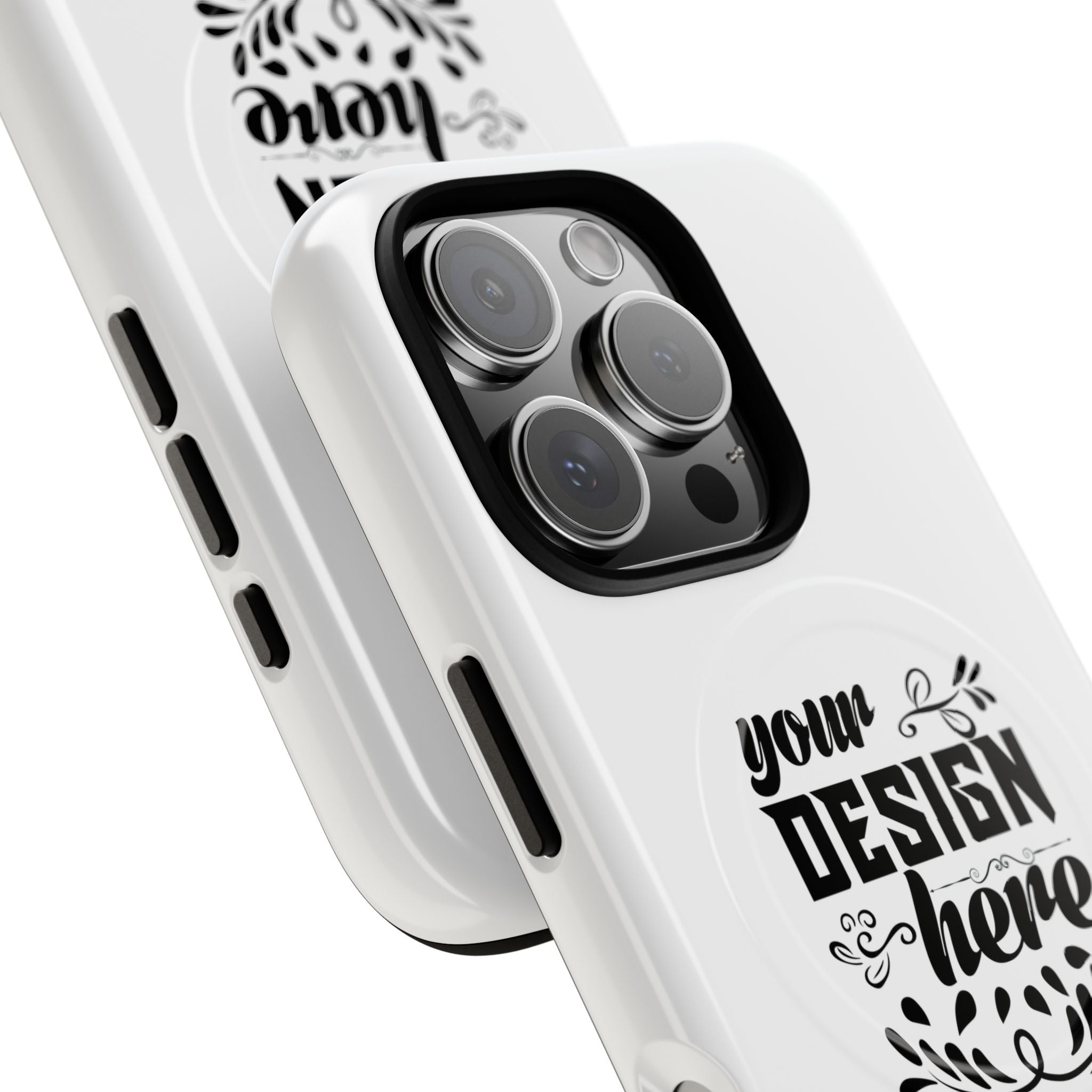 Customizable Tough Magnetic Phone Case Dual Layer Polycarbonate TPU Liner