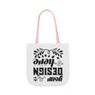 Customizable Canvas Tote Bag With 5 Color Strap Options All Over Print