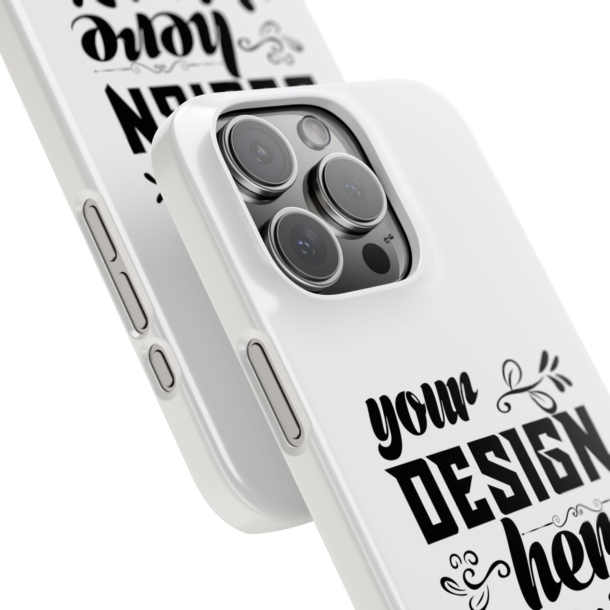 Customizable Snap Phone Case Slim Lightweight Polycarbonate Gloss Or Matte