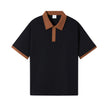 Nameria Unisex Color Block Polo Shirt 100% Combed Cotton Loose Fit