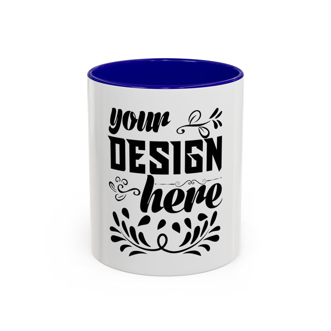 Customizable Two-Tone Ceramic Accent Mug 11oz 15oz for Daily Use