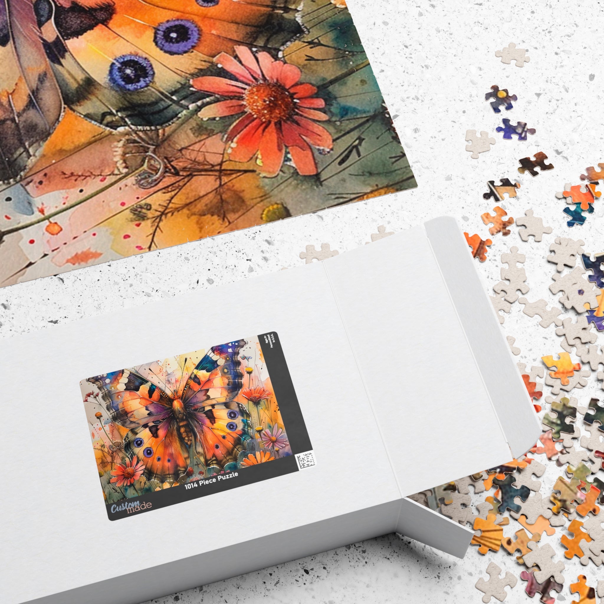 Generic Jigsaw Puzzle | Butterfly Illustration Graphic Print