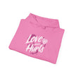 Gildan 18500 Unisex  Hooded Sweatshirt | Love Never Hurts Graphic Print