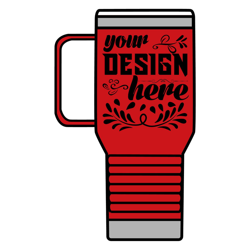 Customizable Polar Camel 20oz Stainless Steel Travel Mug with Handle