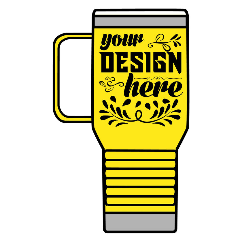 Customizable Polar Camel 20oz Stainless Steel Travel Mug with Handle