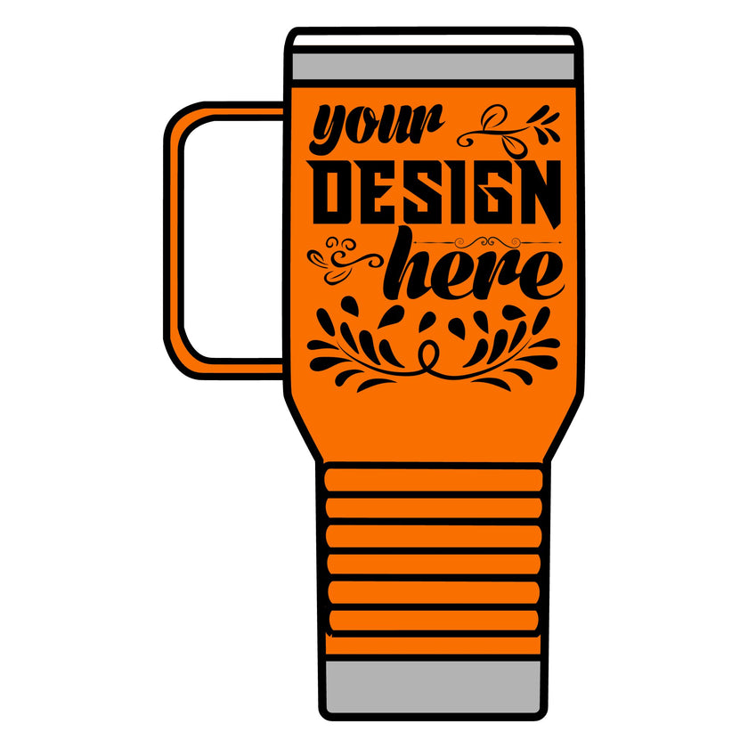 Customizable Polar Camel 20oz Stainless Steel Travel Mug with Handle