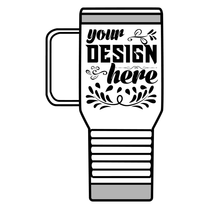 Customizable Polar Camel 20oz Stainless Steel Travel Mug with Handle