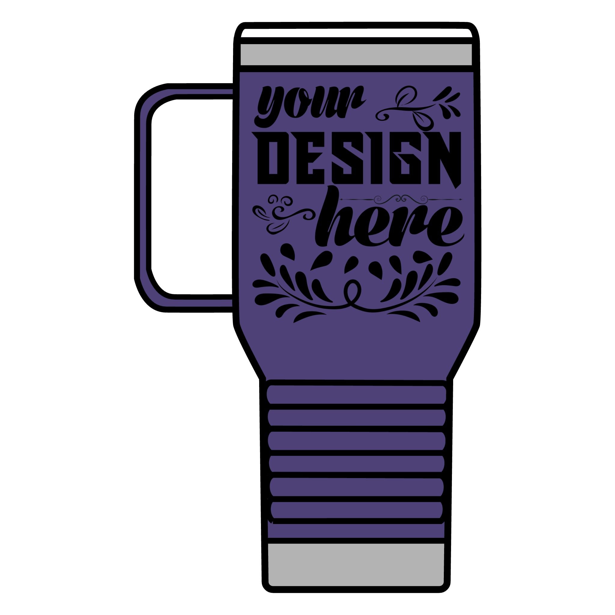 Customizable Polar Camel 20oz Stainless Steel Travel Mug with Handle