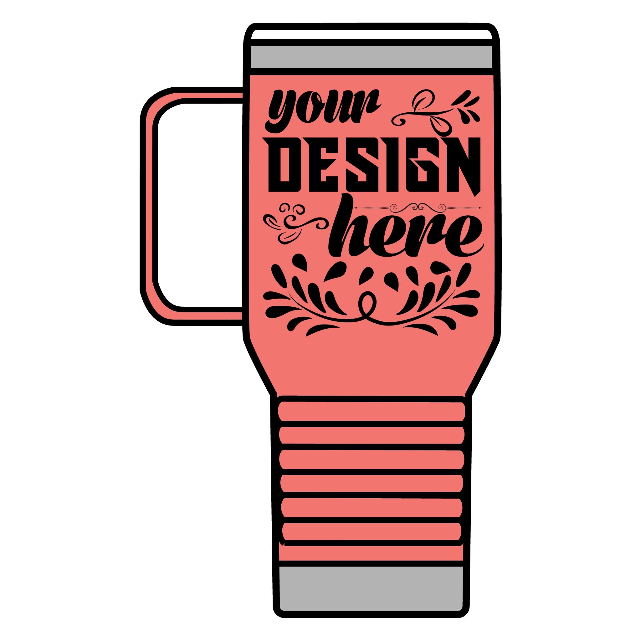 Customizable Polar Camel 20oz Stainless Steel Travel Mug with Handle