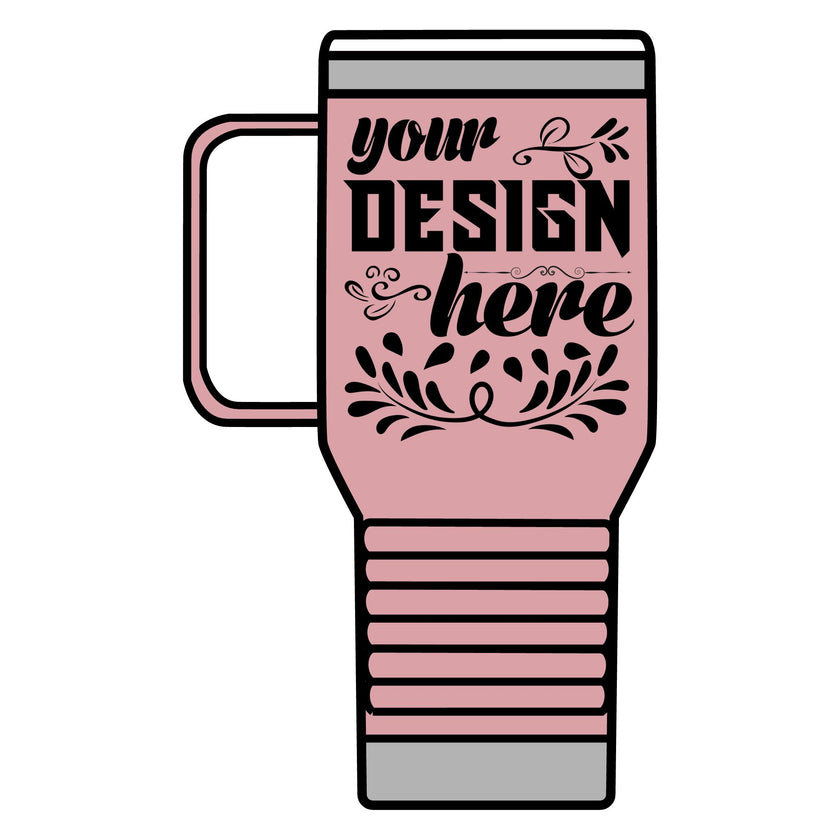 Customizable Polar Camel 20oz Stainless Steel Travel Mug with Handle