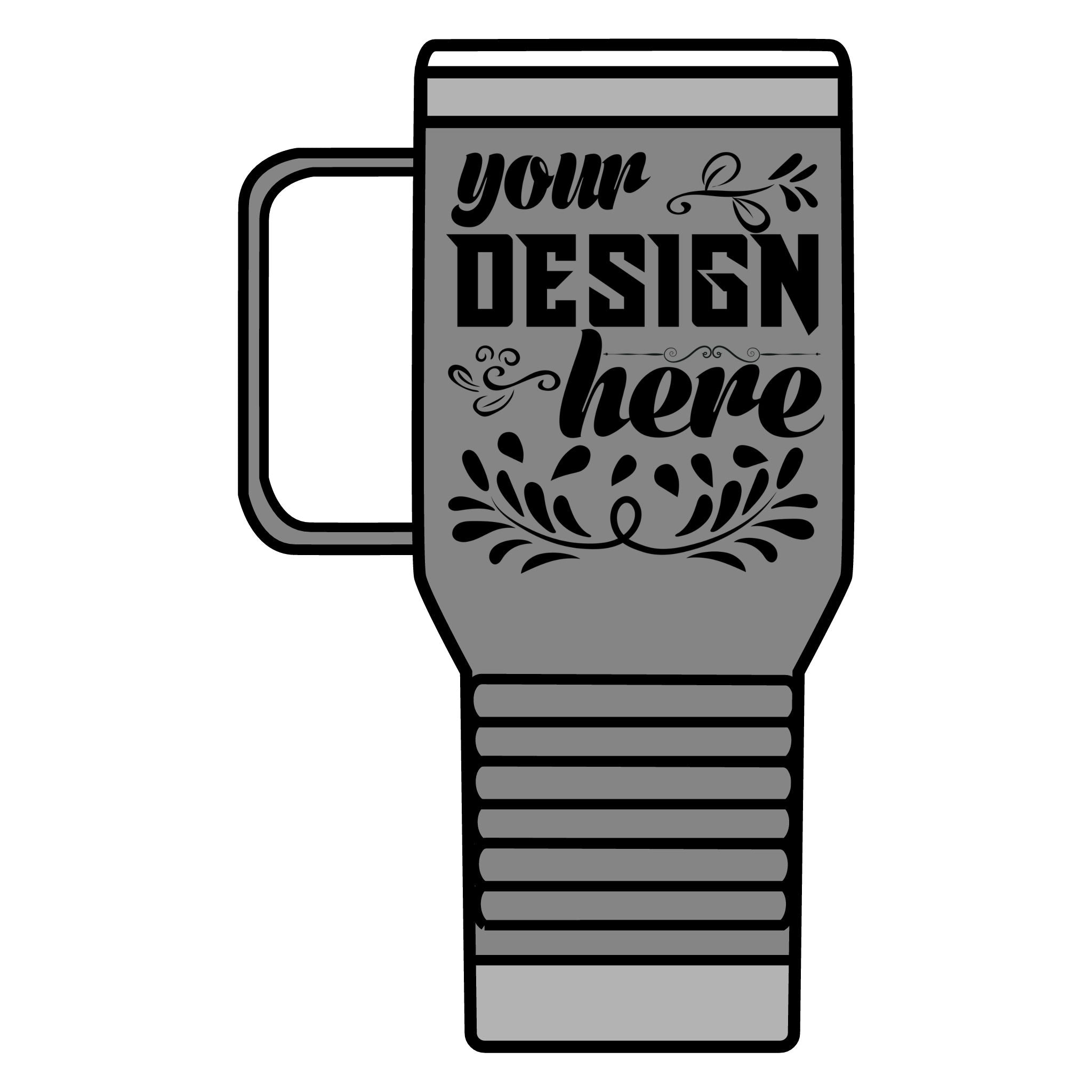 Customizable Polar Camel 20oz Stainless Steel Travel Mug with Handle