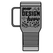Customizable Polar Camel 20oz Stainless Steel Travel Mug with Handle