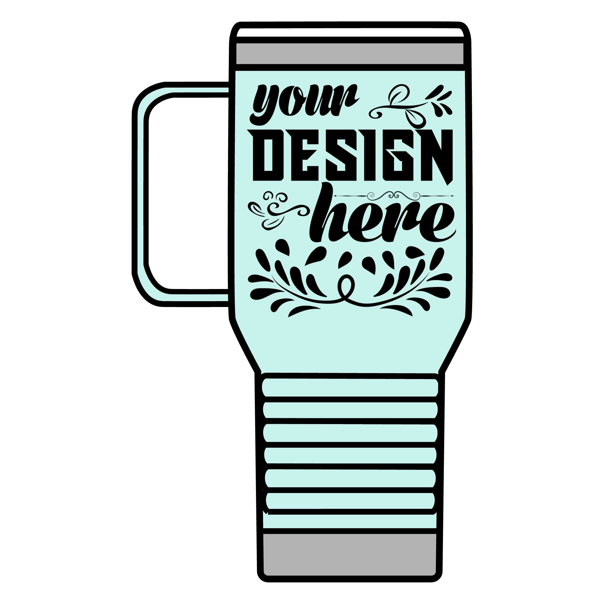 Customizable Polar Camel 20oz Stainless Steel Travel Mug with Handle