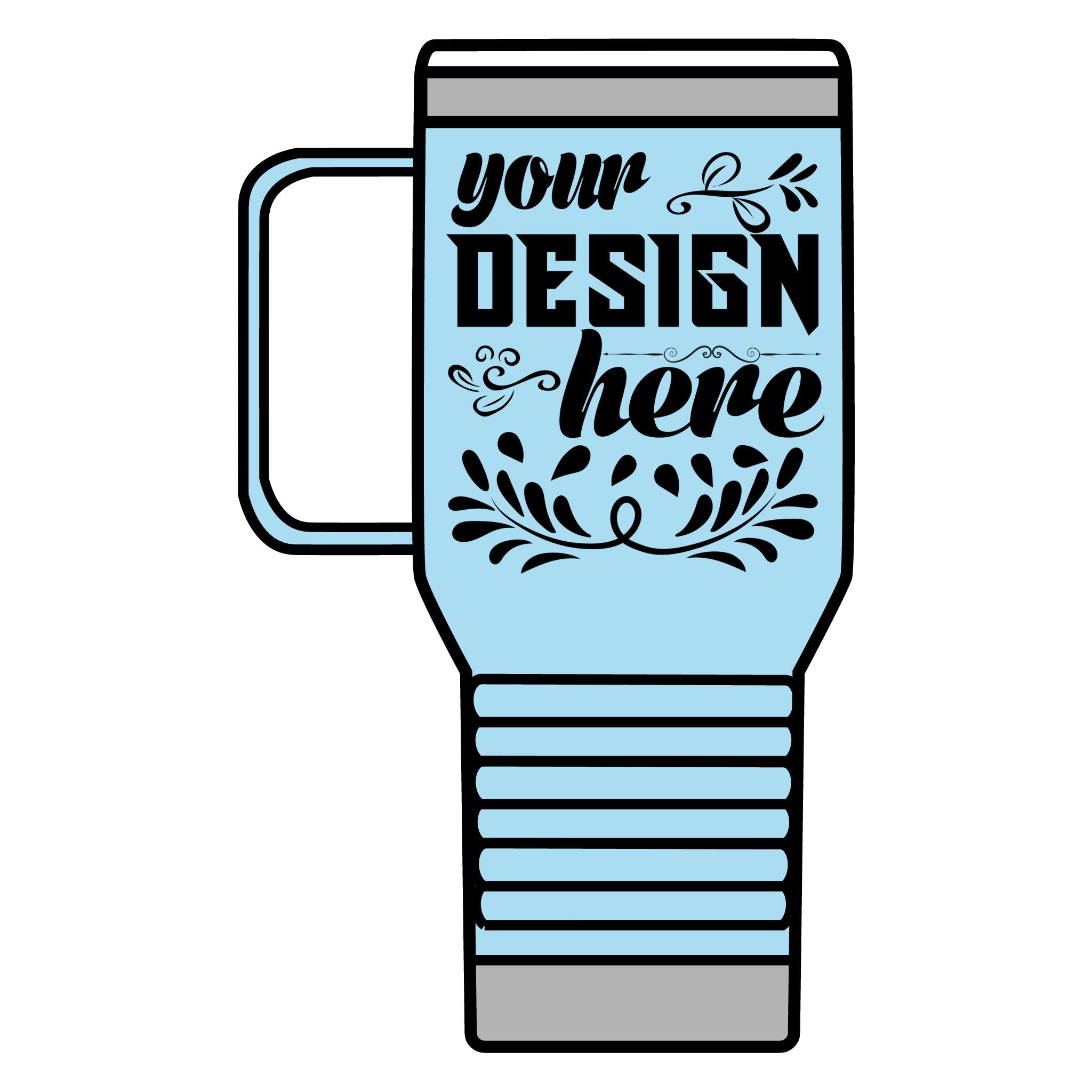 Customizable Polar Camel 20oz Stainless Steel Travel Mug with Handle