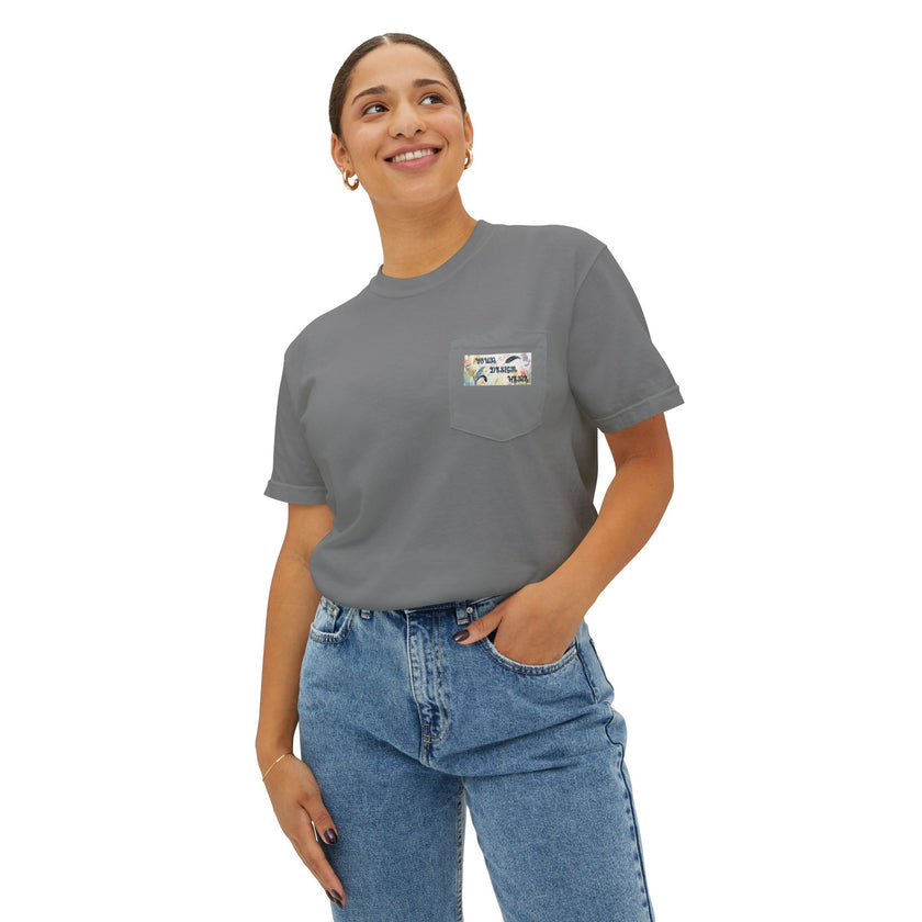 Customizable Comfort Colors 6030 Unisex Garment Dyed Pocket T-Shirt