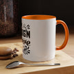 Customizable Accent Coffee Mug 11oz and 15oz Colored Interior Handle