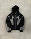 Nameria Unisex 3D Effect Zip Hoodie Relaxed Fit