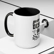 Customizable Accent Coffee Mug 11oz and 15oz Colored Interior Handle