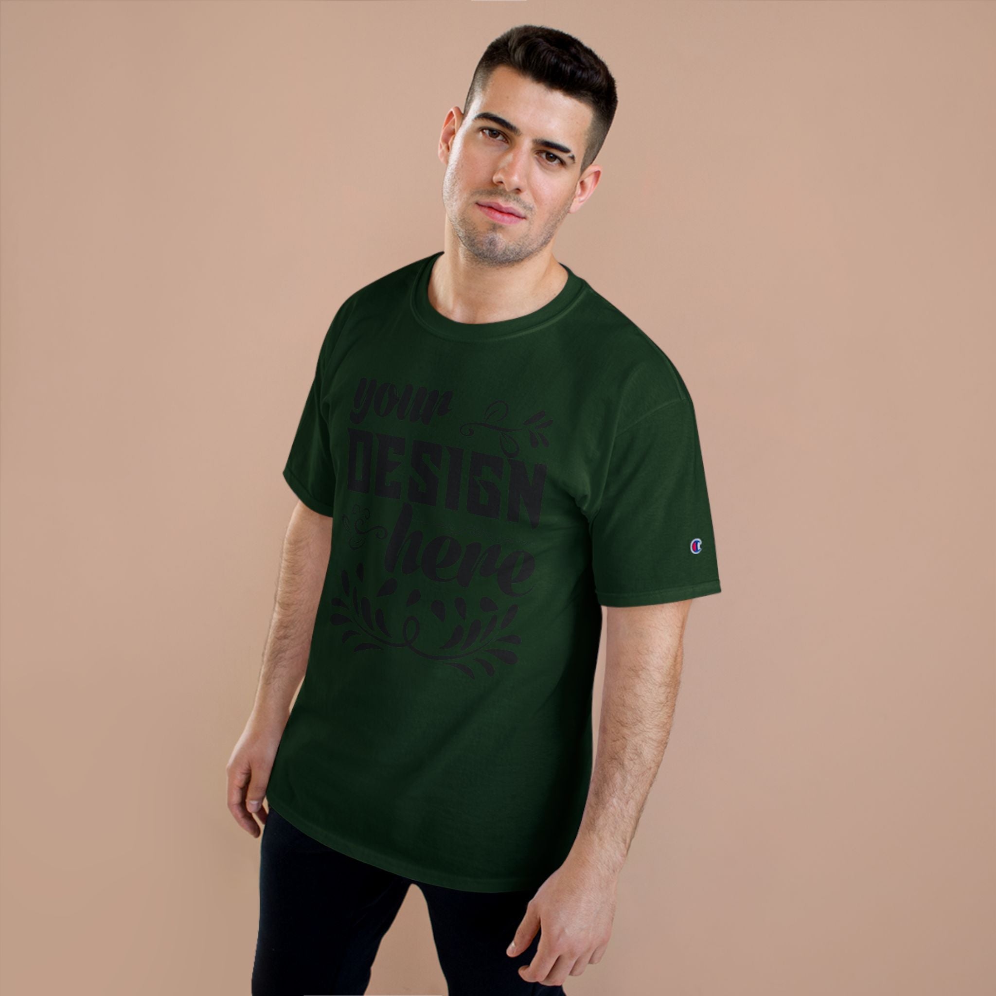 Customizable Champion T425 Unisex Cotton T-Shirt Classic Fit