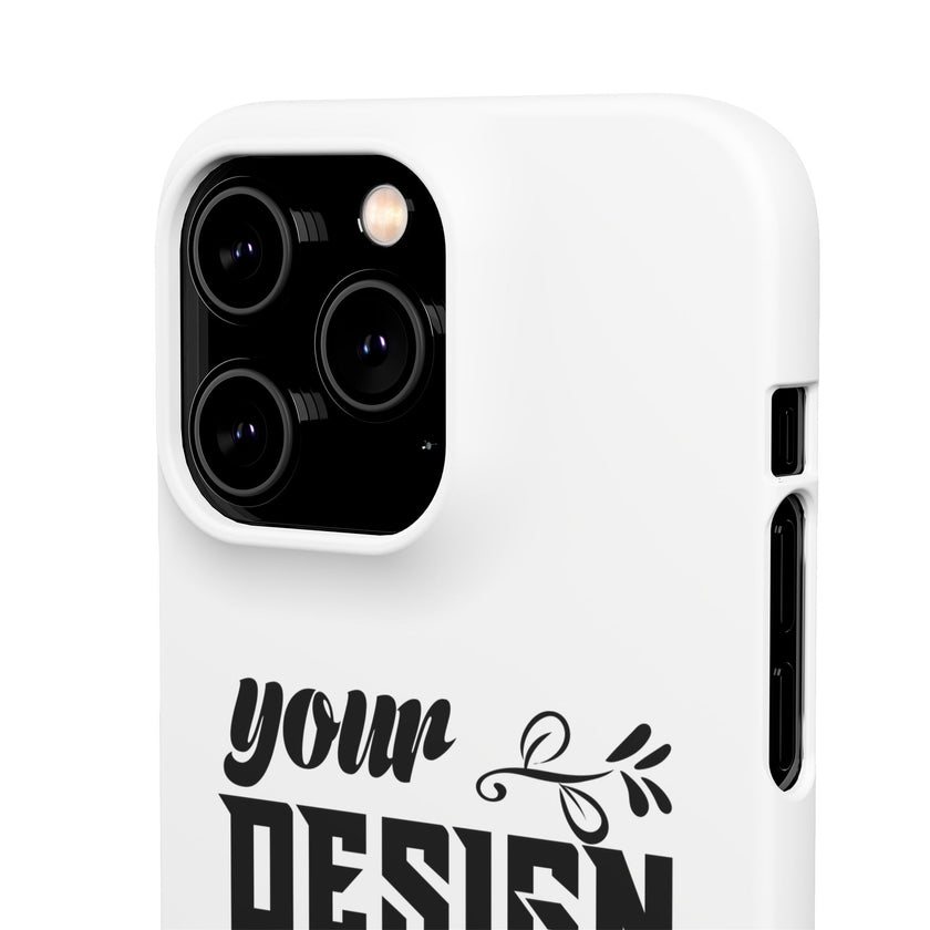 Customizable Snap Phone Case Slim Lightweight Polycarbonate Gloss Or Matte