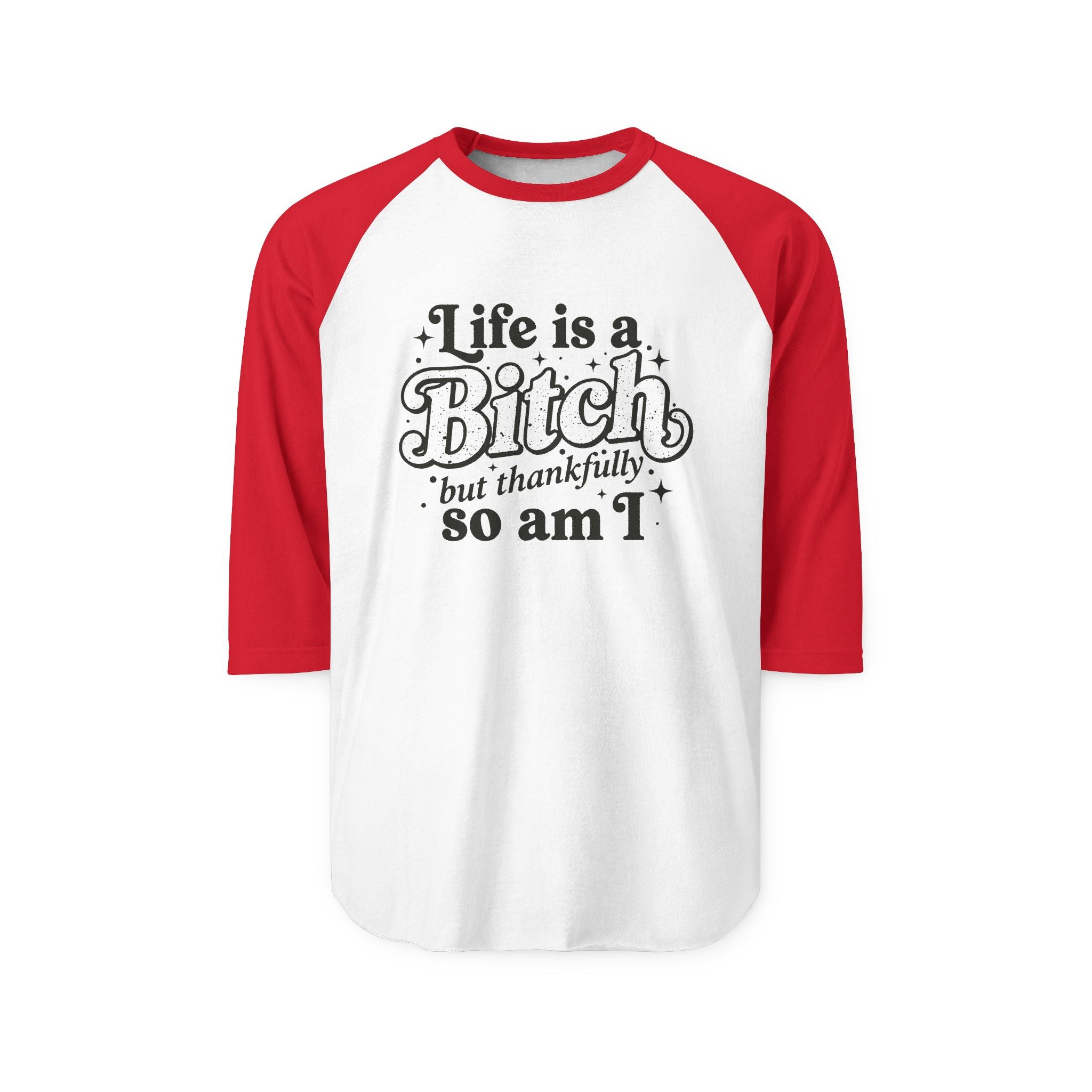 Tultex 245 Unisex 3 4 Sleeve Raglan Shirt Quote Graphic Print