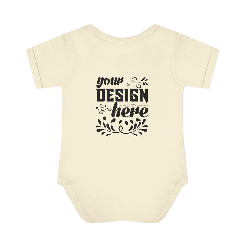 Customizable Infant Baby Rib Bodysuit Rabbit Skins 4400 Unisex