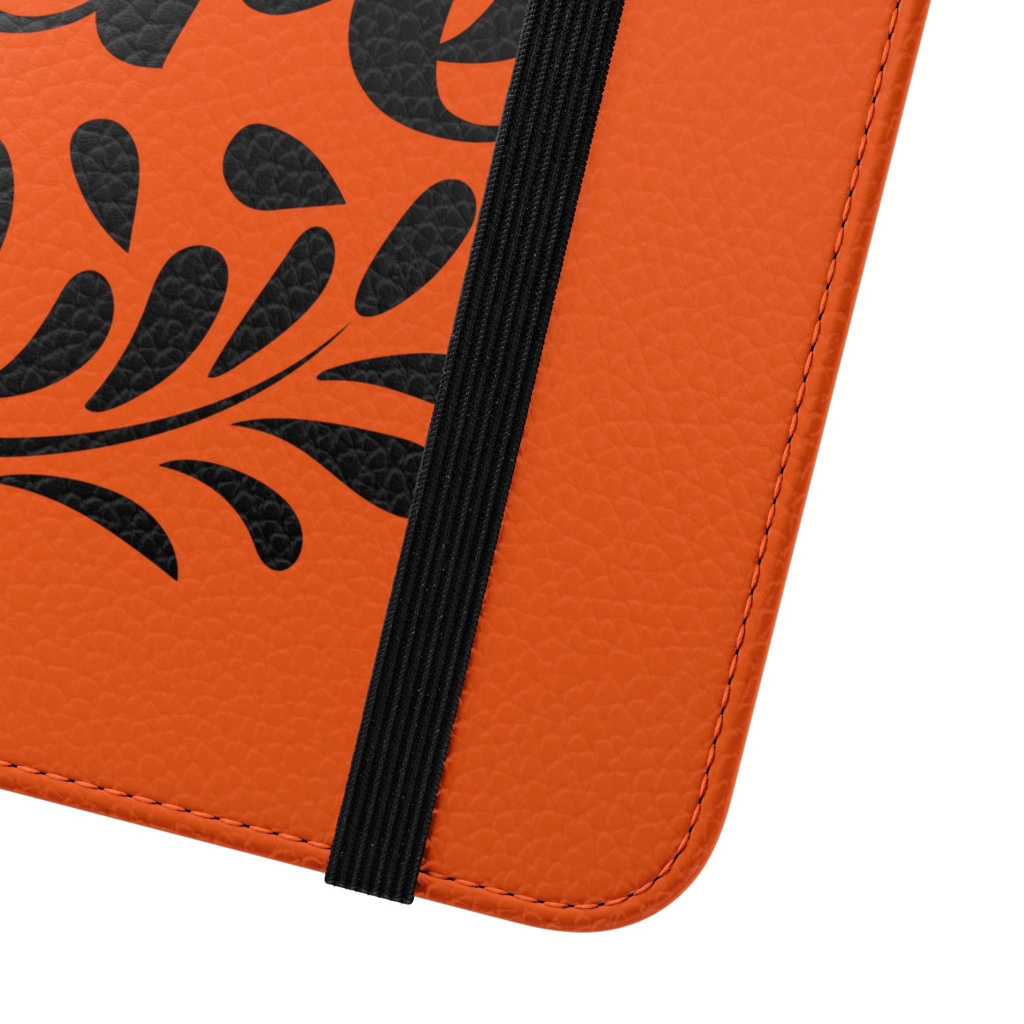 Customizable Flip Folio Phone Case With Card Slots Stand And Elastic Strap