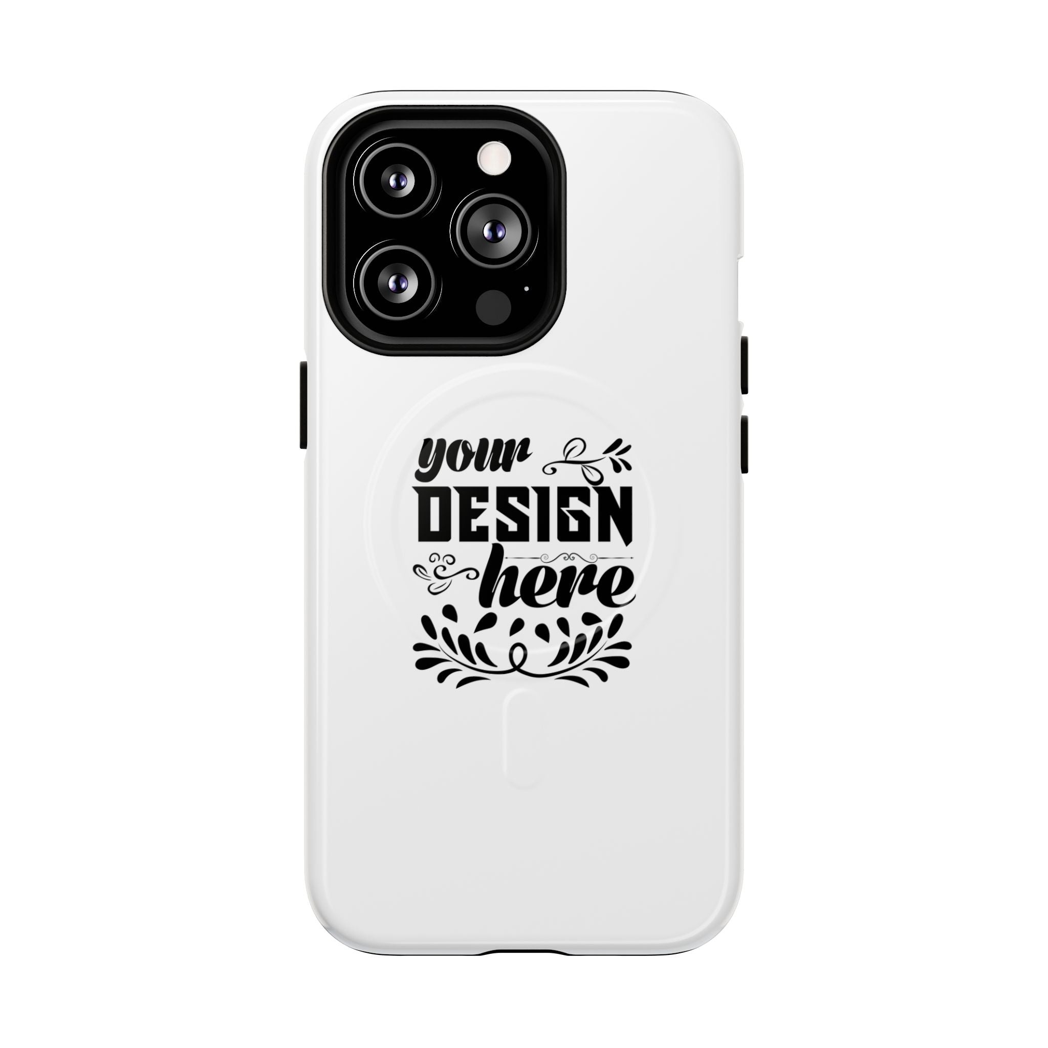 Customizable Tough Magnetic Phone Case Dual Layer Polycarbonate TPU Liner
