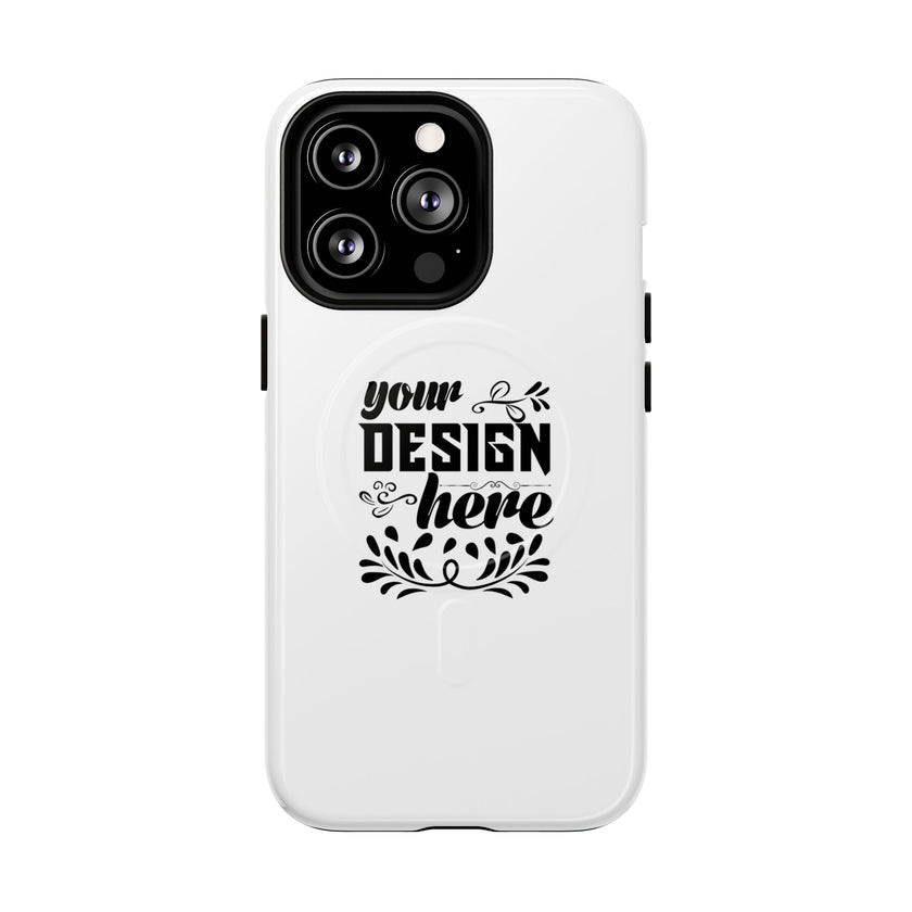 Customizable Tough Magnetic Phone Case Dual Layer Polycarbonate TPU Liner